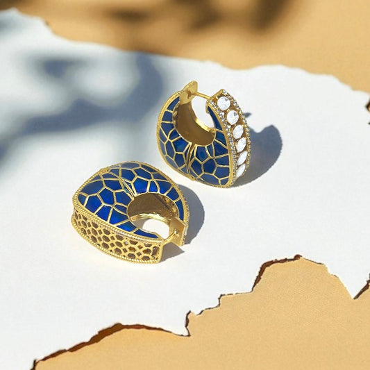 Blue Maharani Earrings