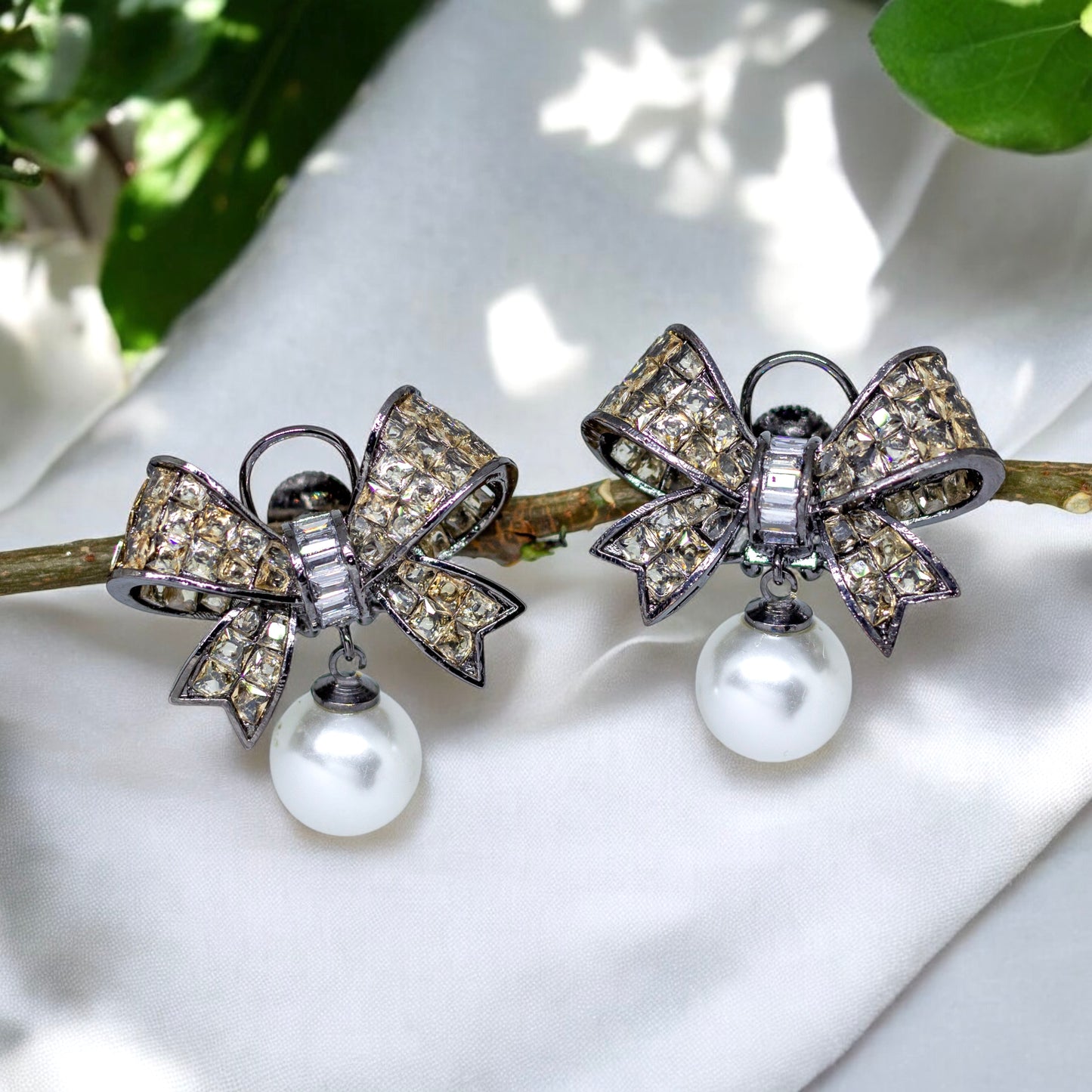 Golden Bow Earrings