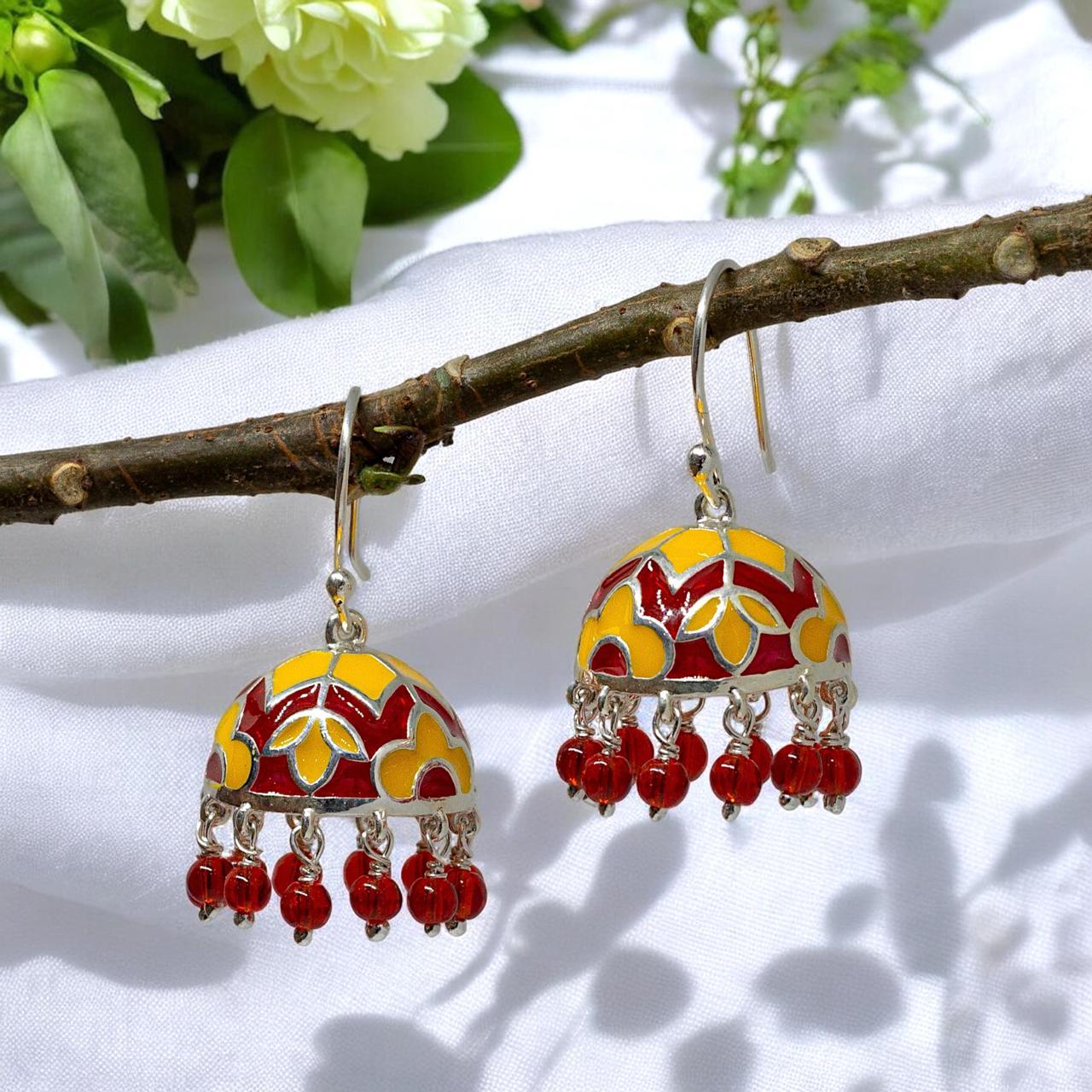 Silver Tara Jhumkis