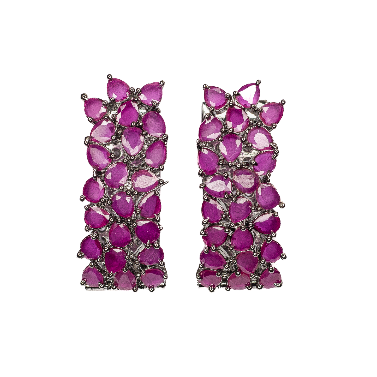 Deep Pink Premium Stone Rectangular Hangings