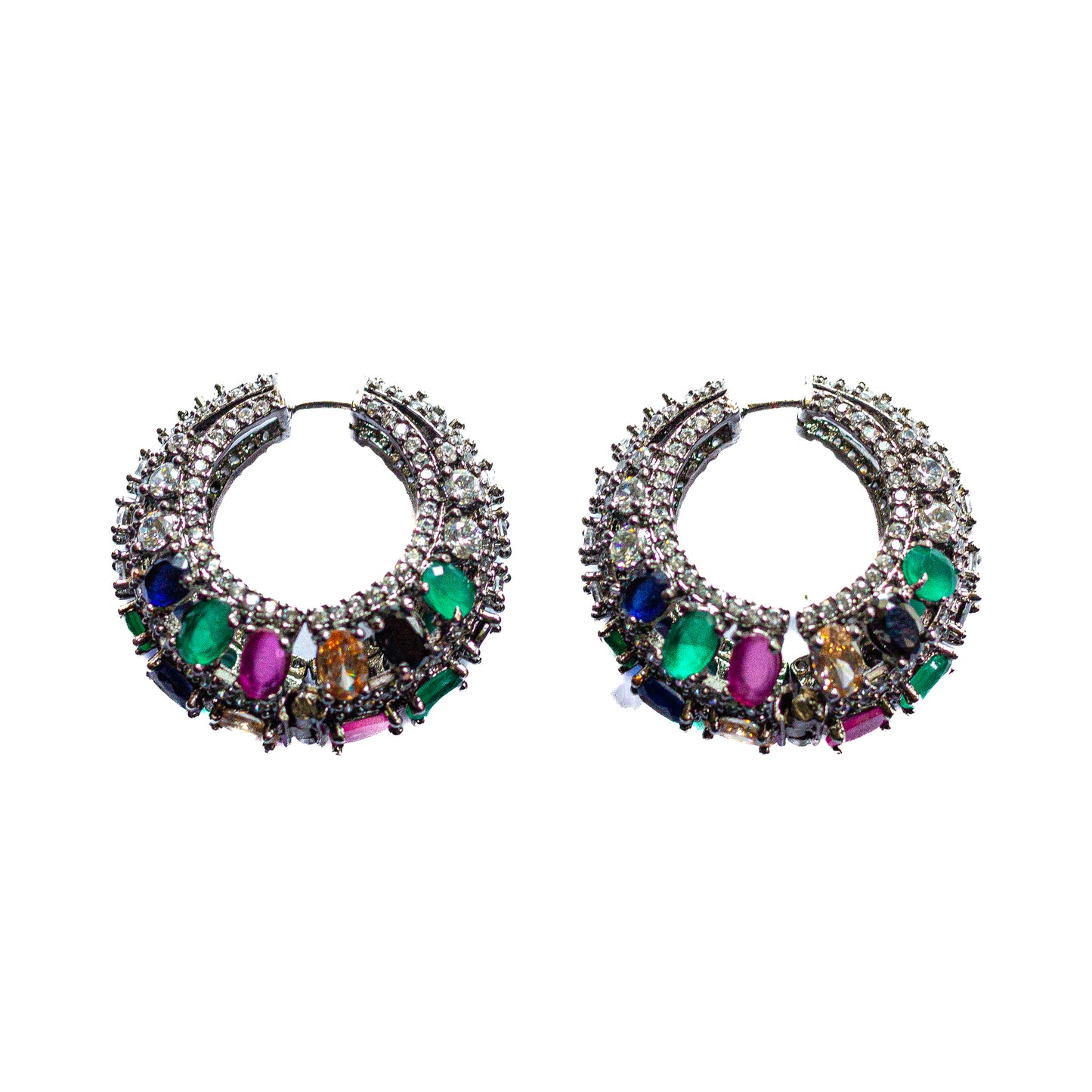 Multicoloured Navratan Hoops