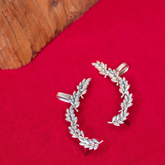 Leaf ear cuffs