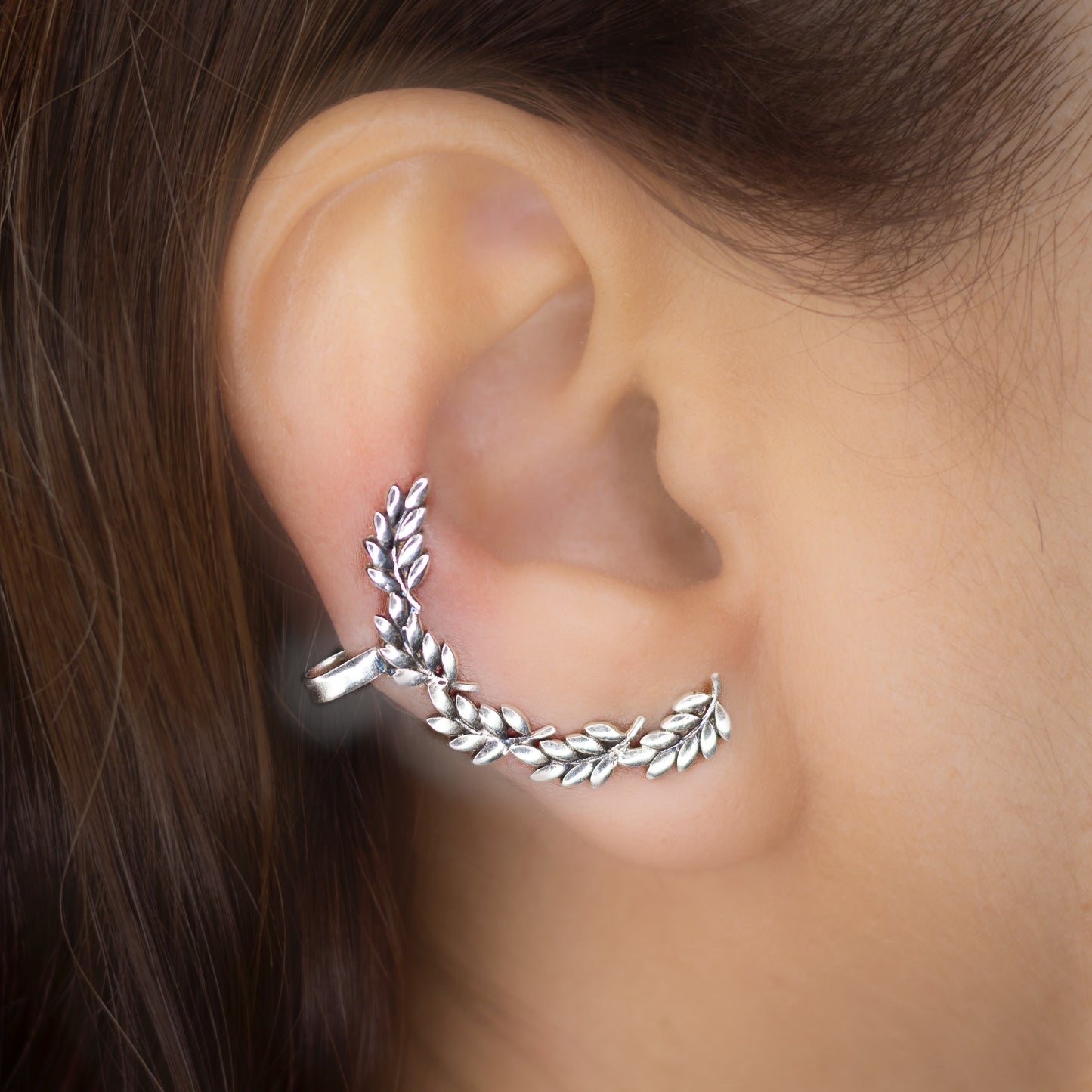 Leaf ear cuffs