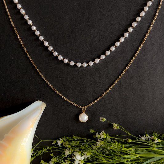 Pearl Two layred Necklace