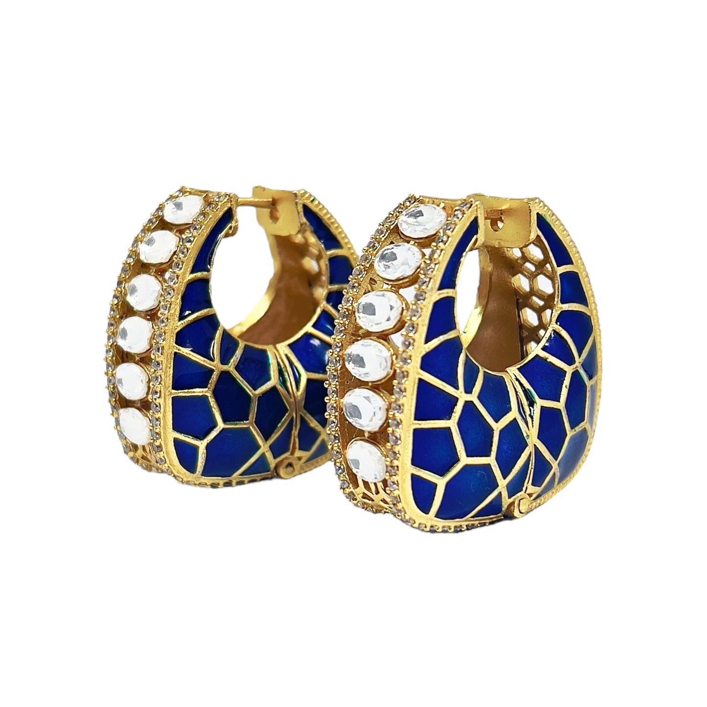 Blue Maharani Earrings