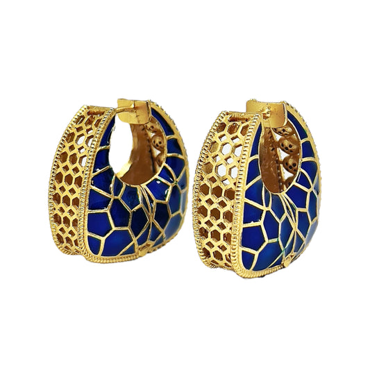 Blue Maharani Earrings