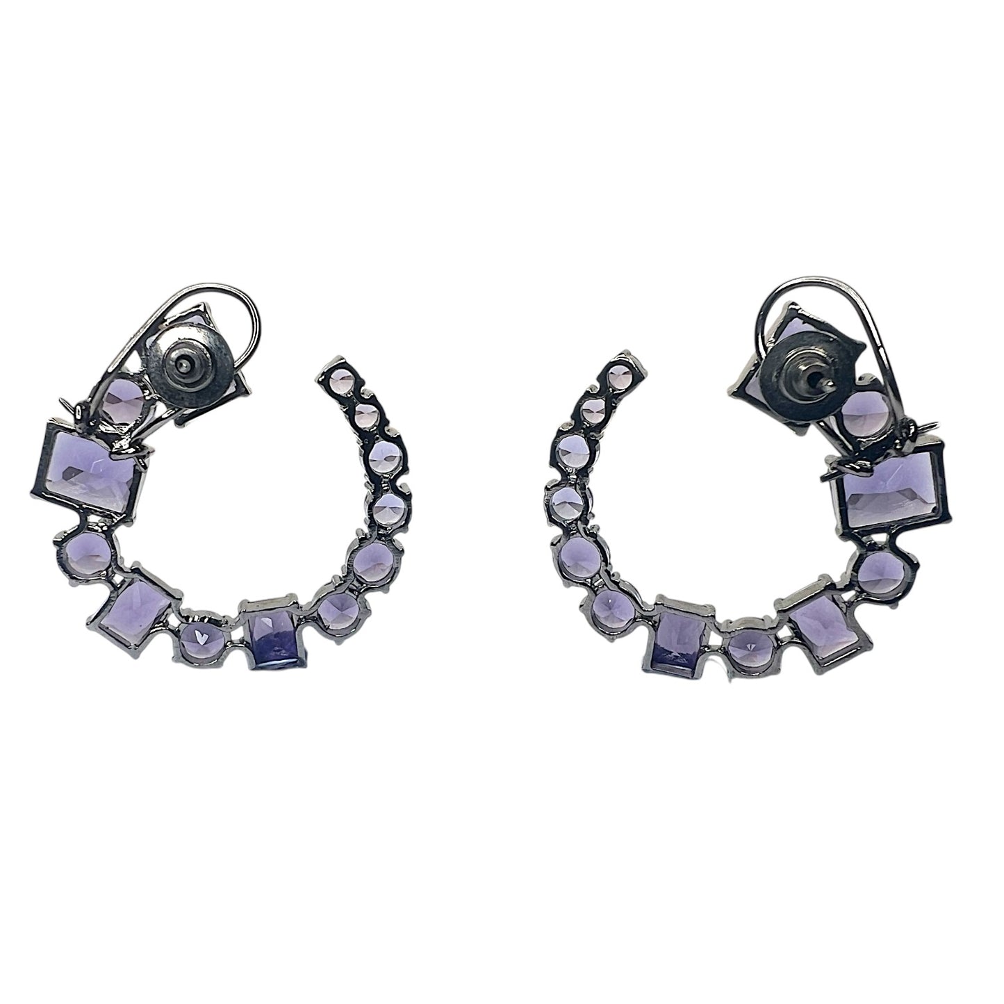 Amethyst Crest Earring