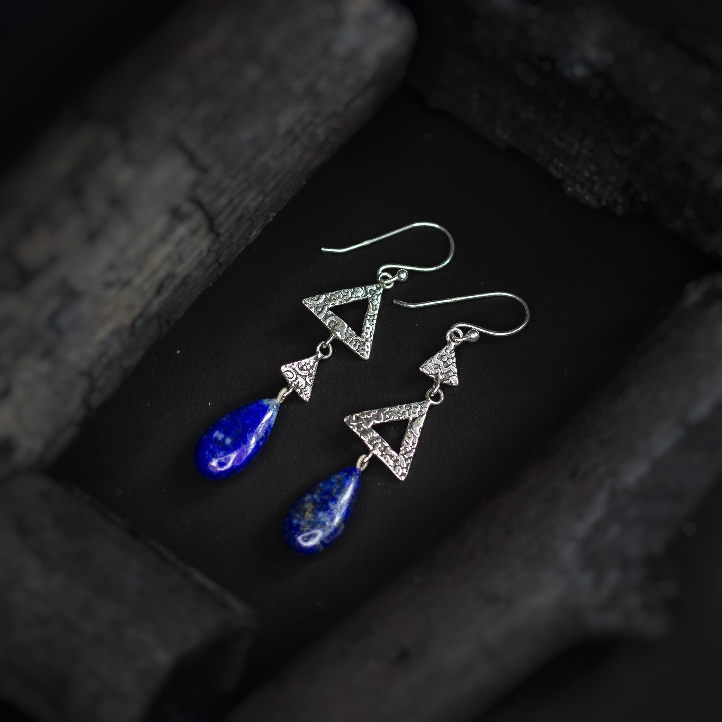 Three Layered Malachite Earring