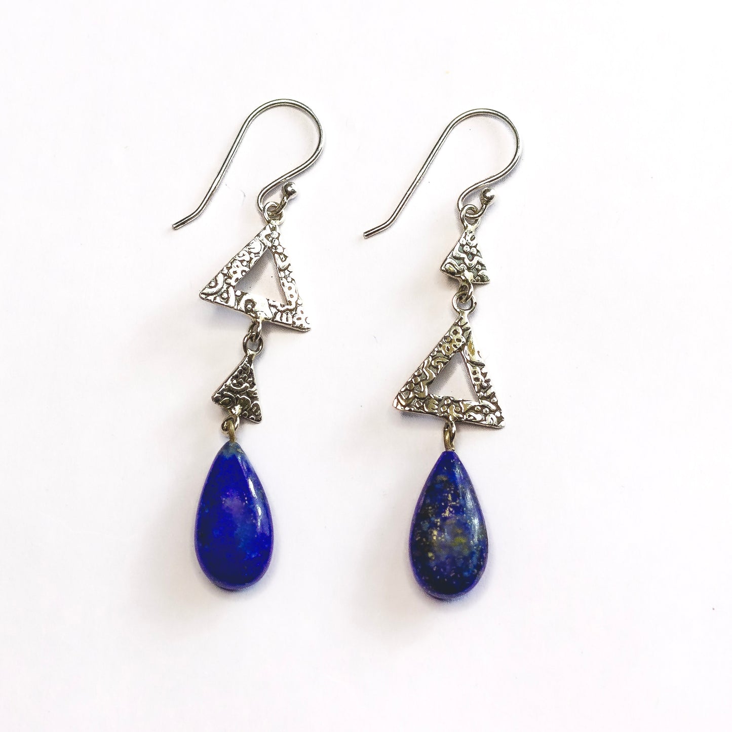 Three Layered Malachite Earring