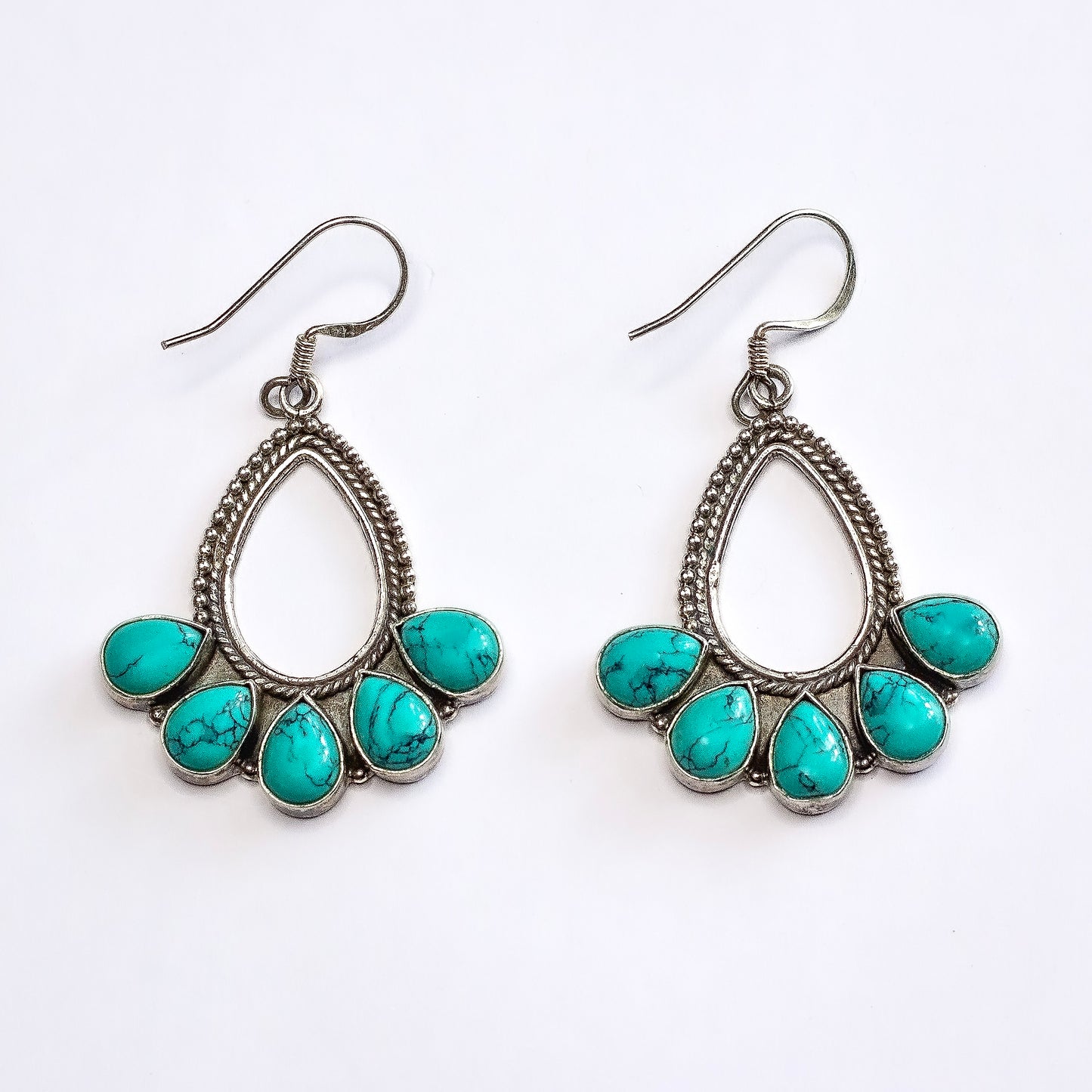 Turquise Rain Drop Earring