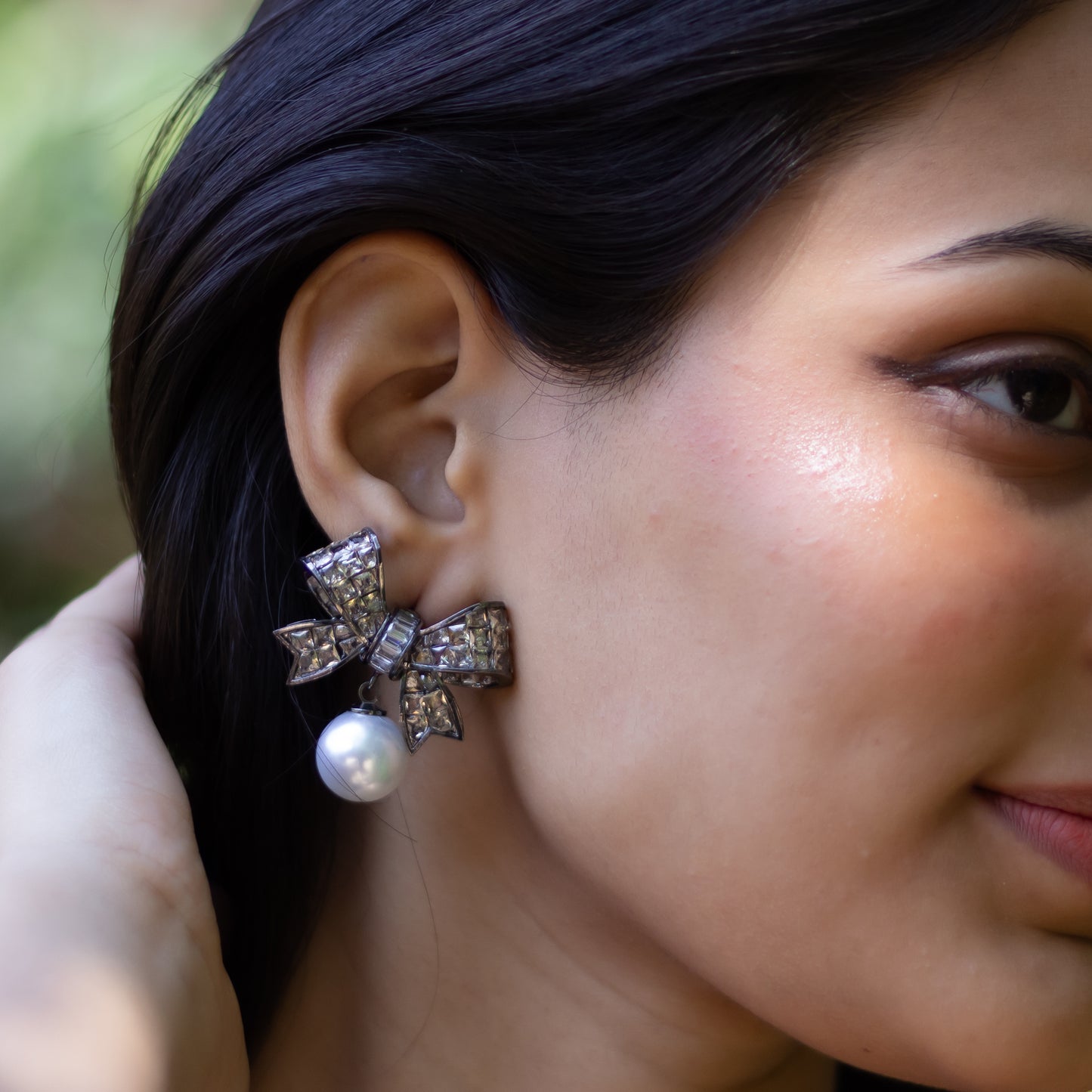 Golden Bow Earrings