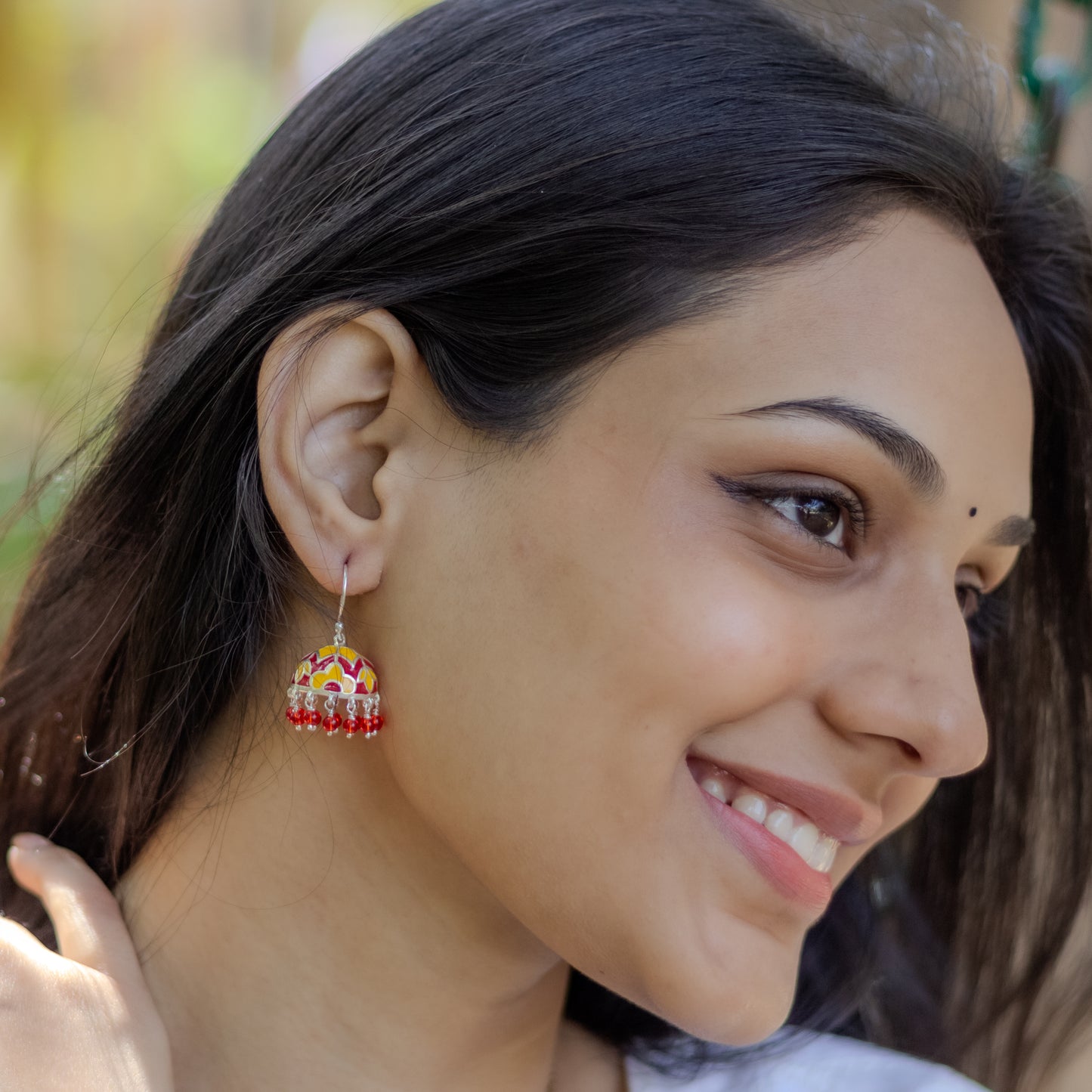 Silver Tara Jhumkis