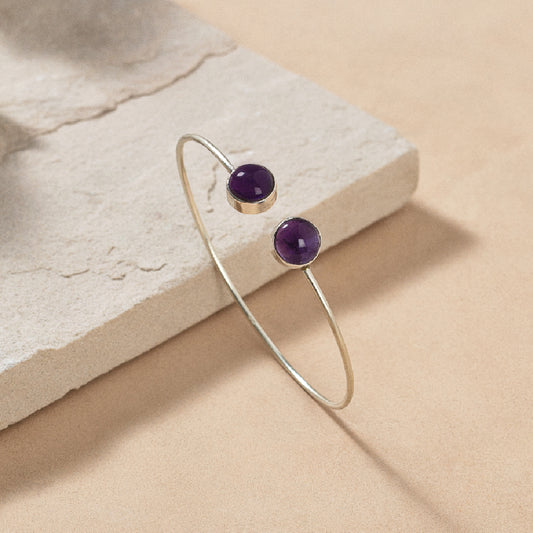 Amethyst Sterling Silver Bracelate