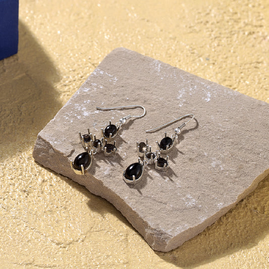 Smoky Quartz Sterling Silver Earring
