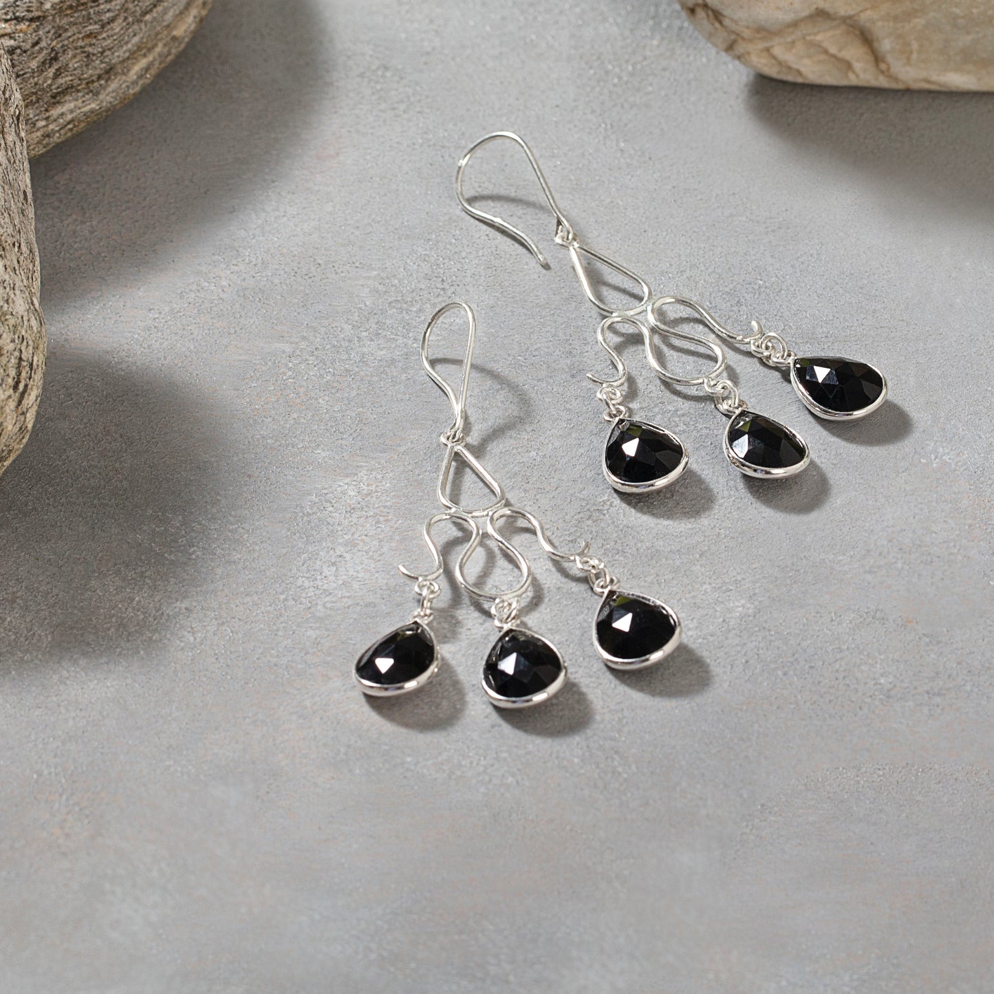 Black Onyx Sterling Silver earring