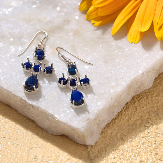 Lapi Lazuli Sterling Silver Earring