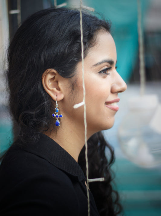 Lapi Lazuli Sterling Silver Earring