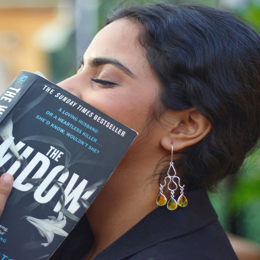 Lemon Citrine Sterling Silver Earring