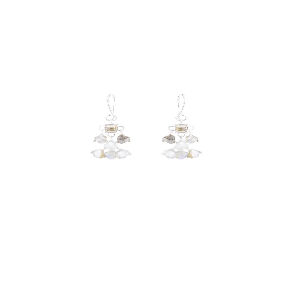 7 Stones Labradorite Sterling Silver Earring