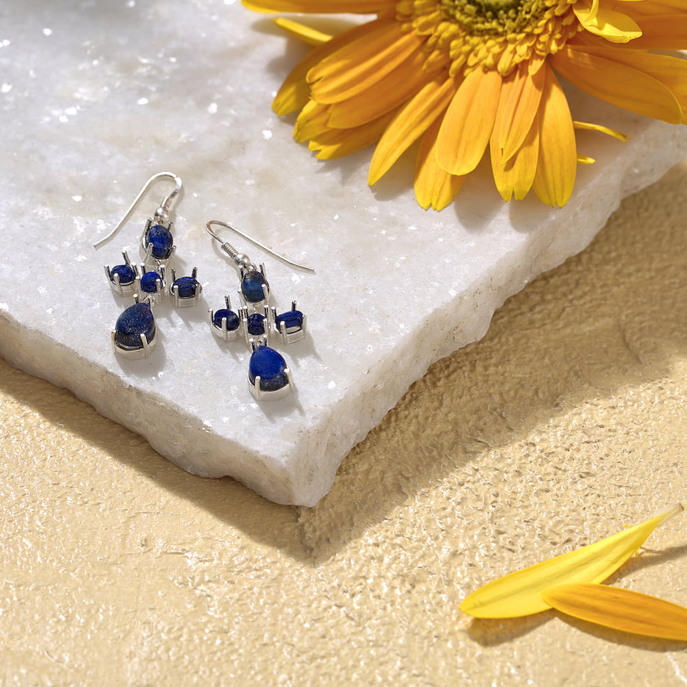 Lapi Lazuli Sterling Silver Earring