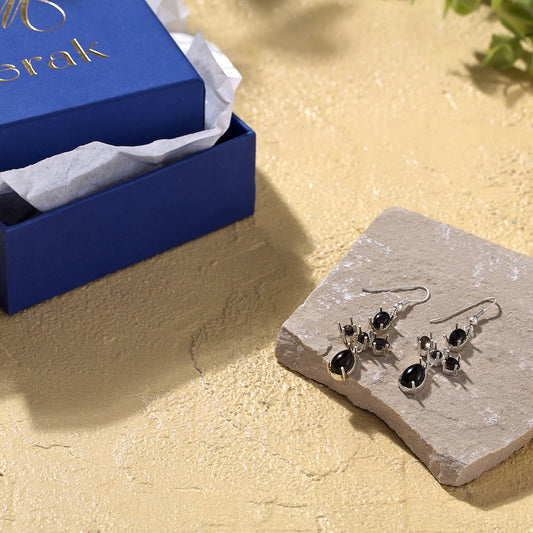 Smoky Quartz Sterling Silver Earring