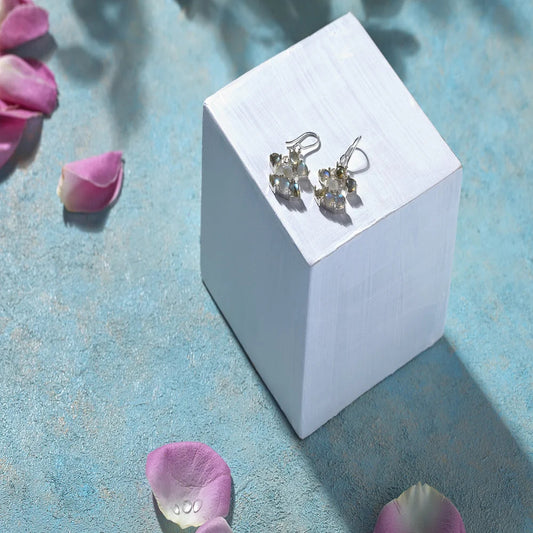 7 Stones Labradorite Sterling Silver Earring