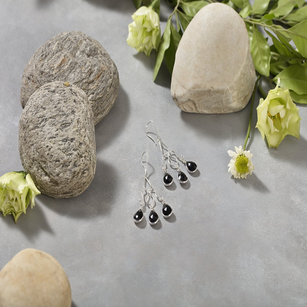Black Onyx Sterling Silver earring