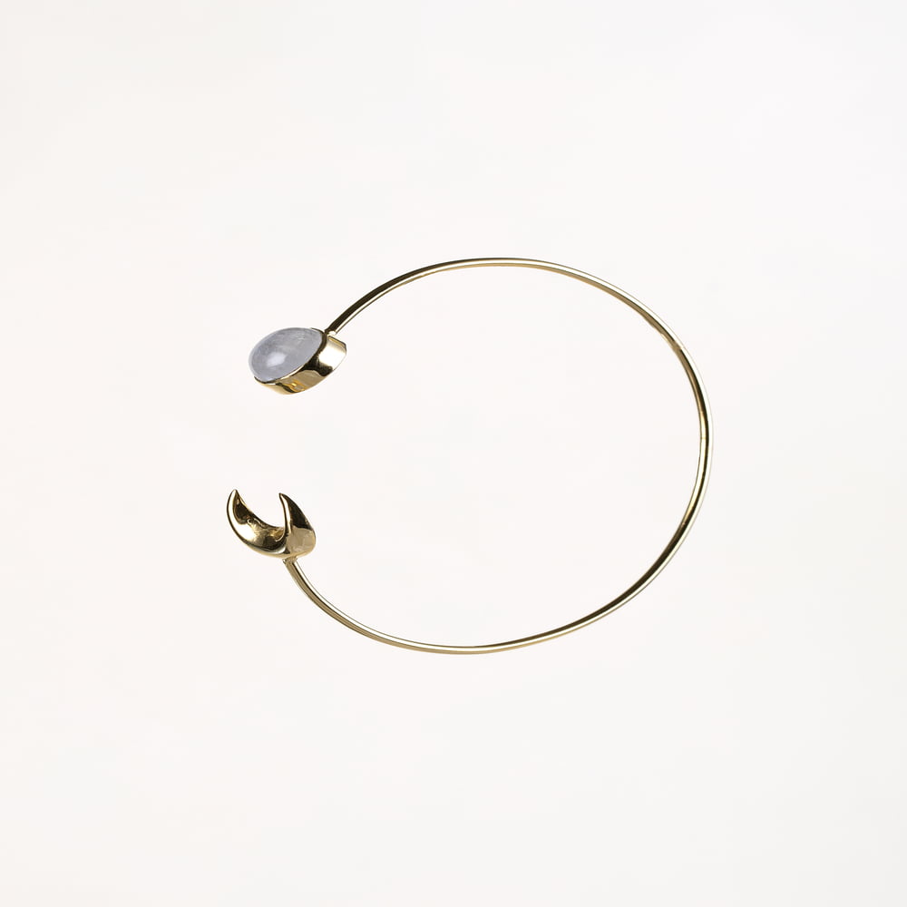Sun and Moon Gold Finish Bracelate