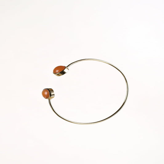 Carnelian Gold Finish Bracelate