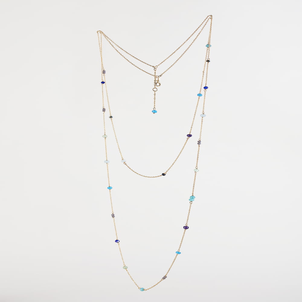 2 Layared Gold Finish Necklace