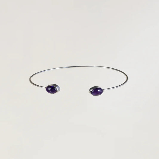 Amethyst Sterling Silver Bracelate