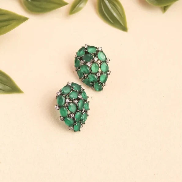 Green Premium Stone Studs