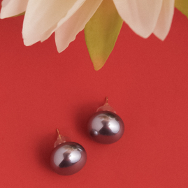 Grey Pearl Studs