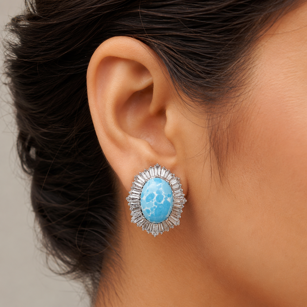 Meher Blue Studs