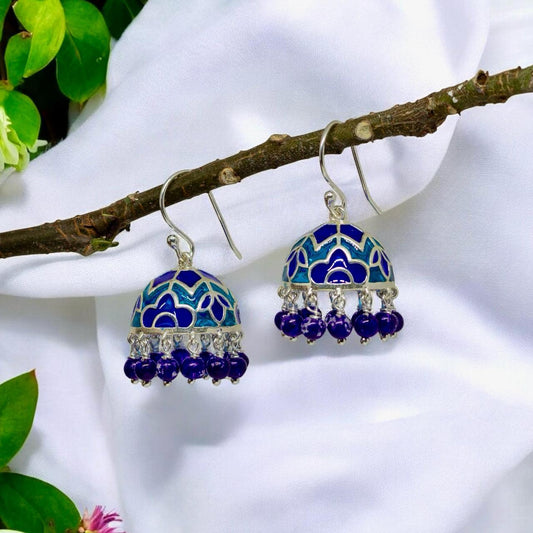 Silver Nutan Jhumkis