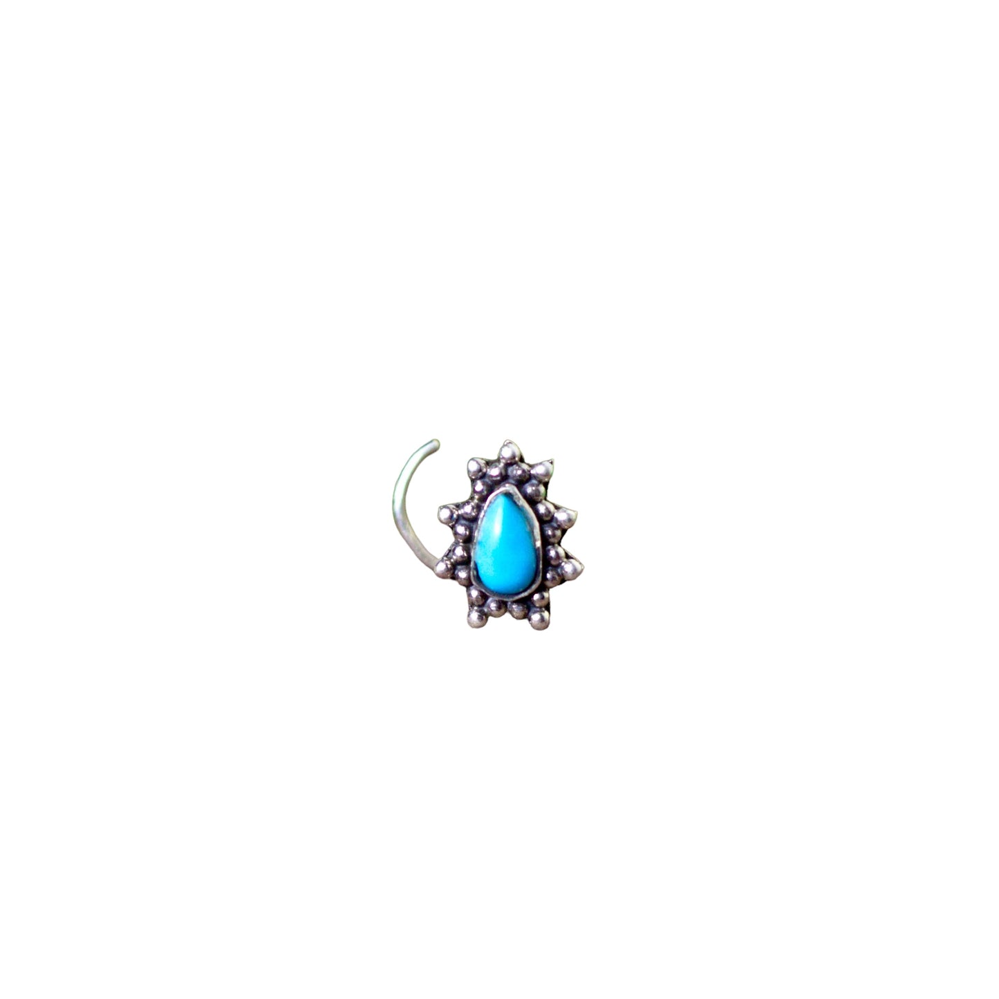 Turquoise Stone Nose Pin