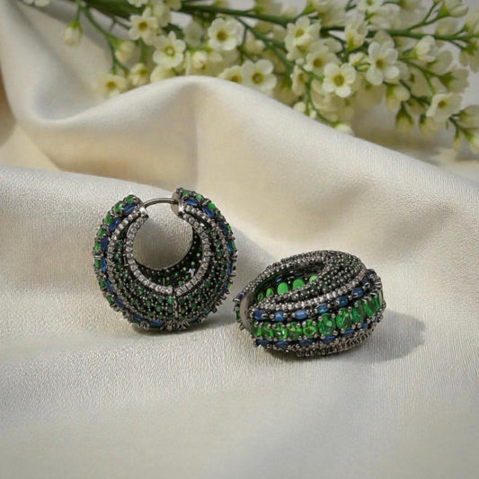 Jade Royale Hoops