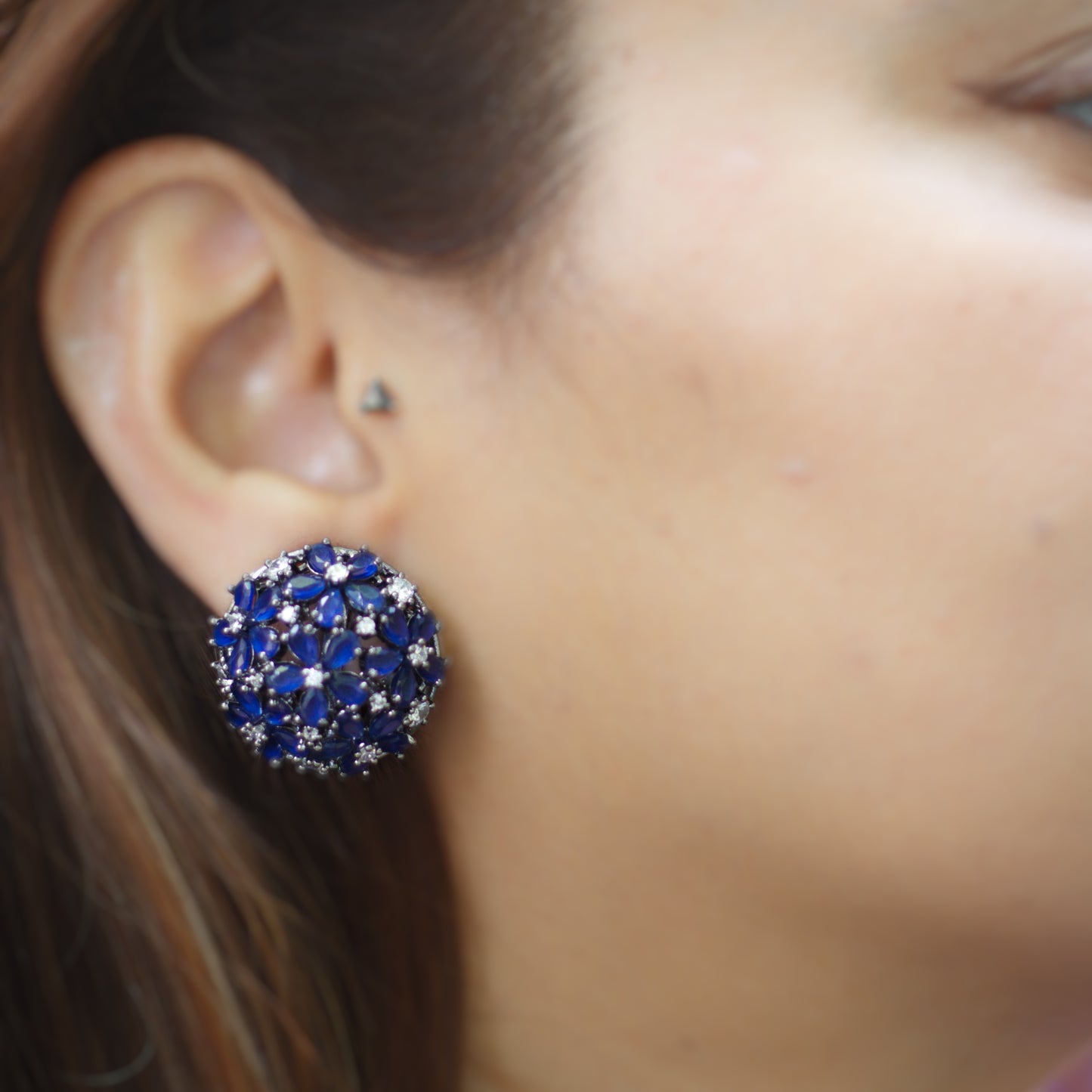 Full flower earring