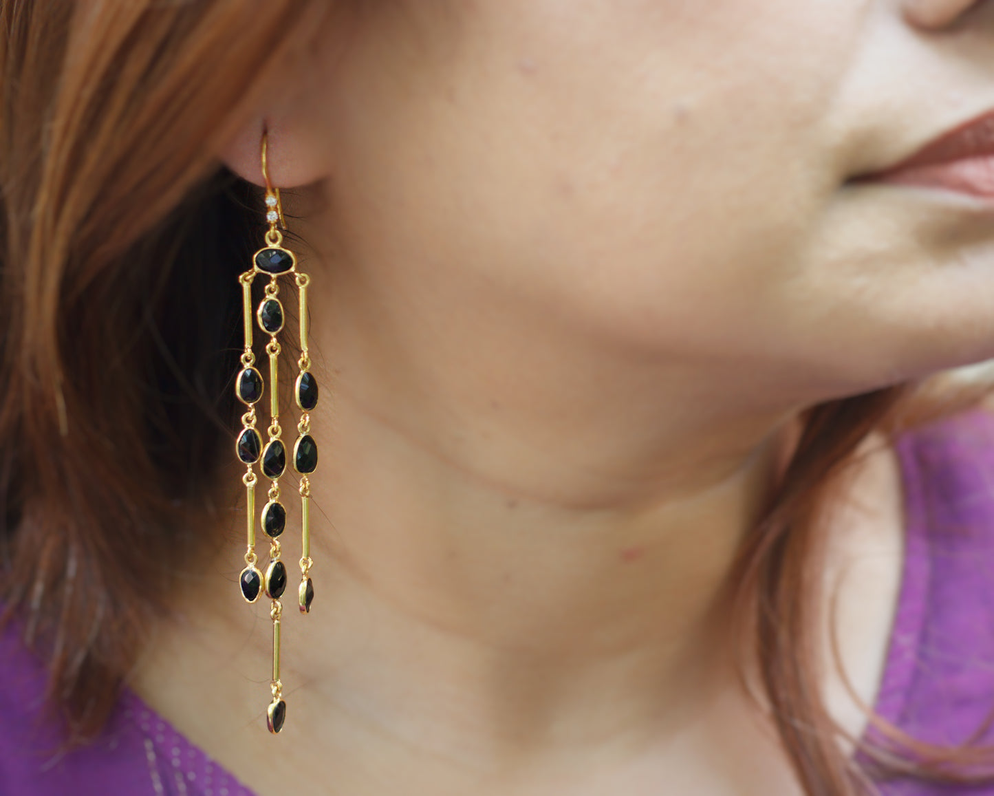 Rain drop earrings