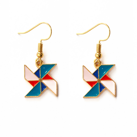 Hand fan Earring