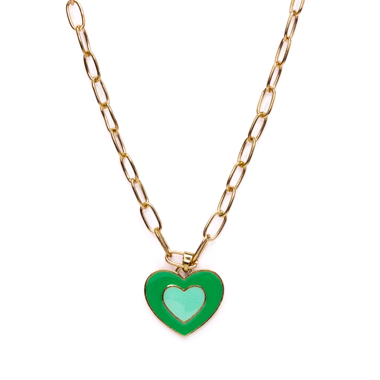 Green Heart Necklace