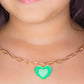 Green Heart Necklace