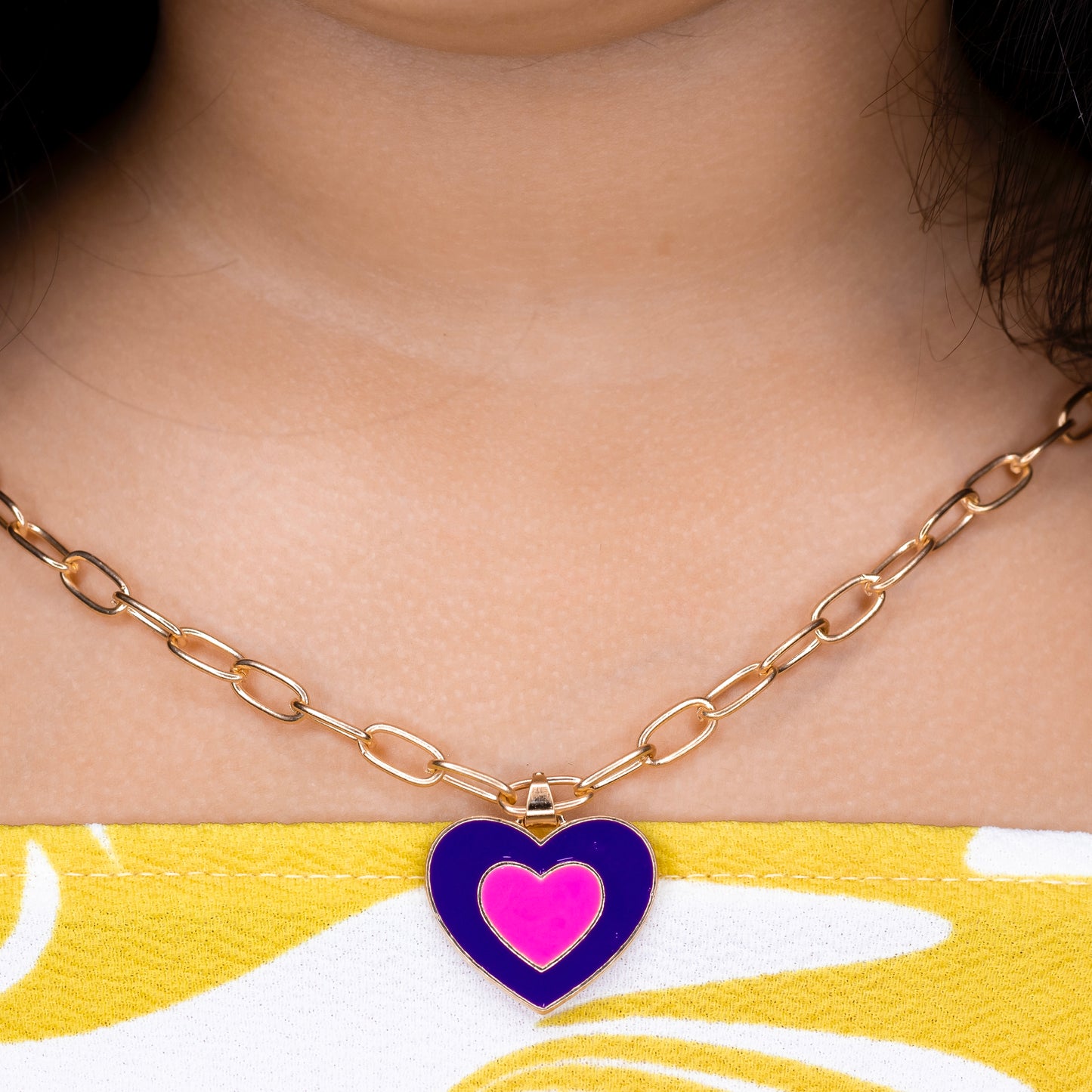 Pink Heart Necklace