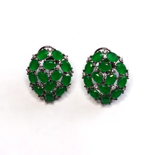 Green Premium Stone Studs