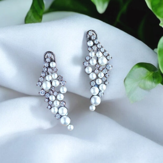 Pearl Cluster Earrings