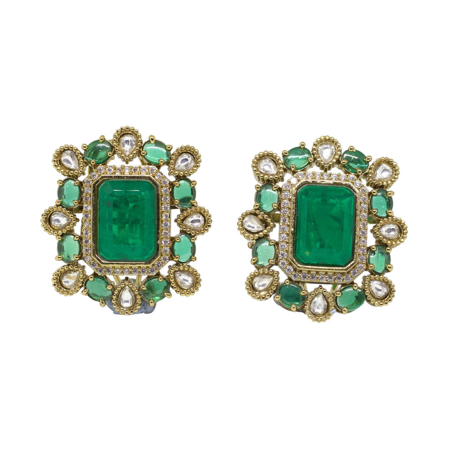 Imperial Emerald Studs