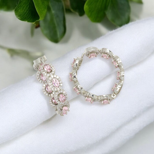 Pink Halo Hoops