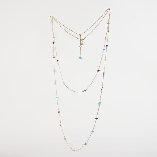 2 Layared Gold Finish Necklace