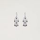 Chandelier Deep Burgundy Sterling Silver Earring